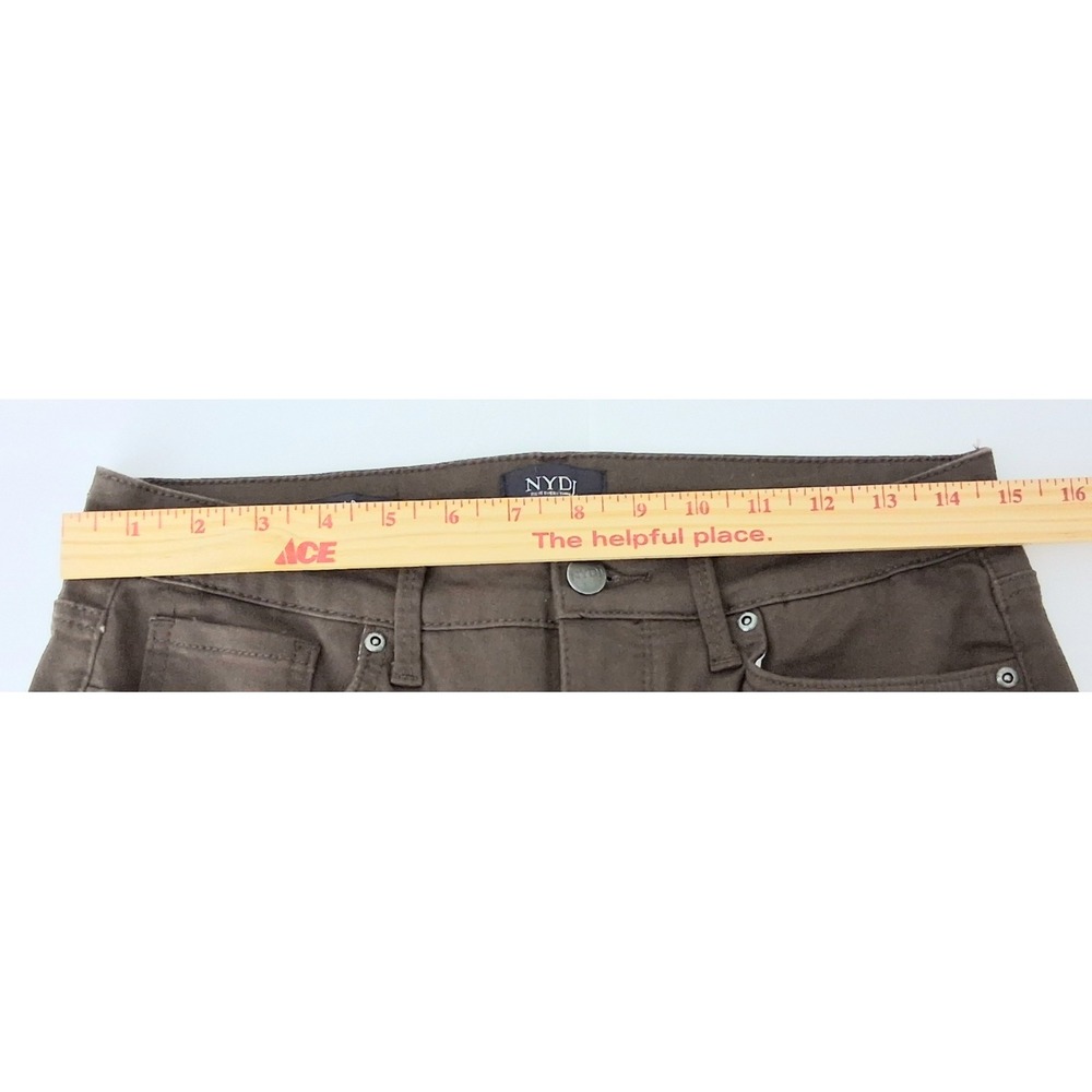 NYDJ Billie Mini Bootcut Jeans Women's Size 6 Brown Stretch Lift Tuck Pre-owned - Picture 10 of 14
